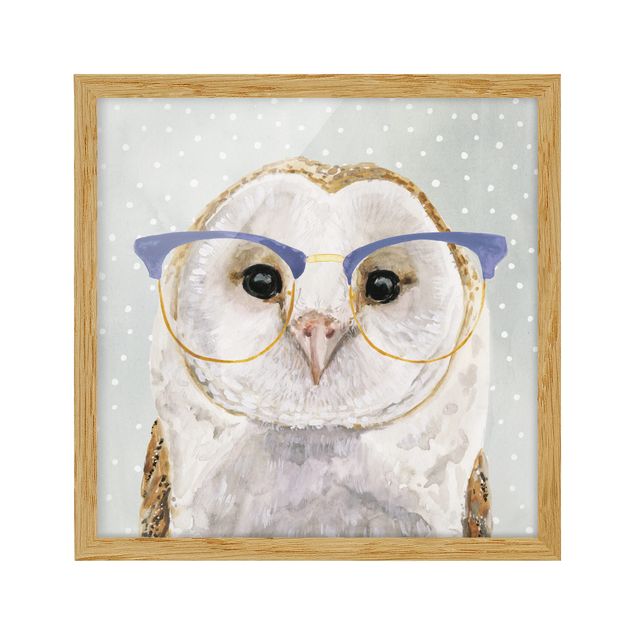 Prints modern Animals With Glasses - Owl