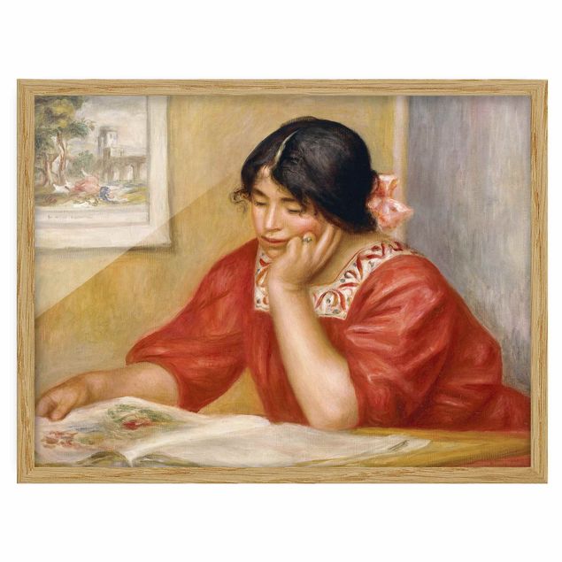 Canvas art Auguste Renoir - Leontine Reading