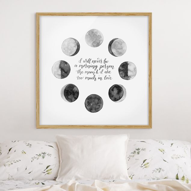 Framed quotes Ode To The Moon - Love