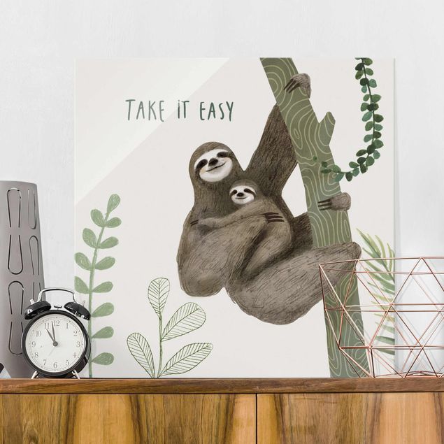 Kids room decor Sloth Sayings - Easy