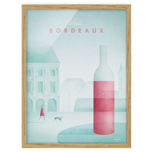 Retro photo prints Travel Poster - Bordeaux
