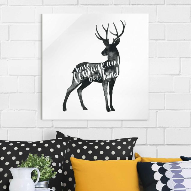 Deer prints Animals With Wisdom - Hirsch
