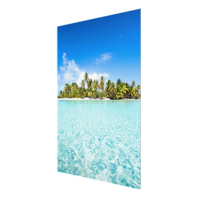 Glass prints flower Crystal Clear Water
