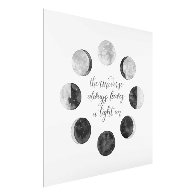 Framed quotes Ode To The Moon - Universe