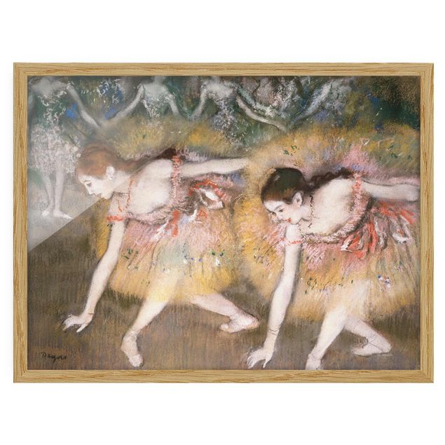Wall art ballerina Edgar Degas - Dancers Bending Down