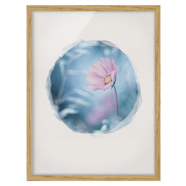 Flower pictures framed WaterColours - Bloom In Pastel