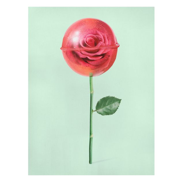 Prints floral Rose With Lollipop