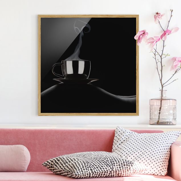 Contemporary art prints Coffee in Bed