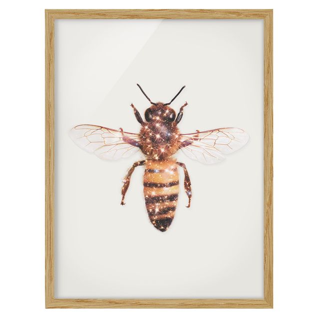 Contemporary art prints Bee With Glitter