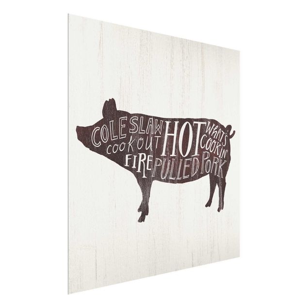 Prints modern Farm BBQ - Pig