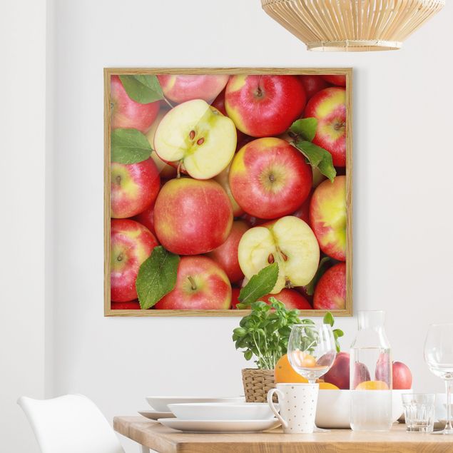 Contemporary art prints Juicy apples