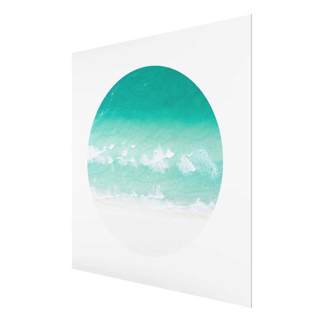 Glass prints beach The Ocean In A Circle