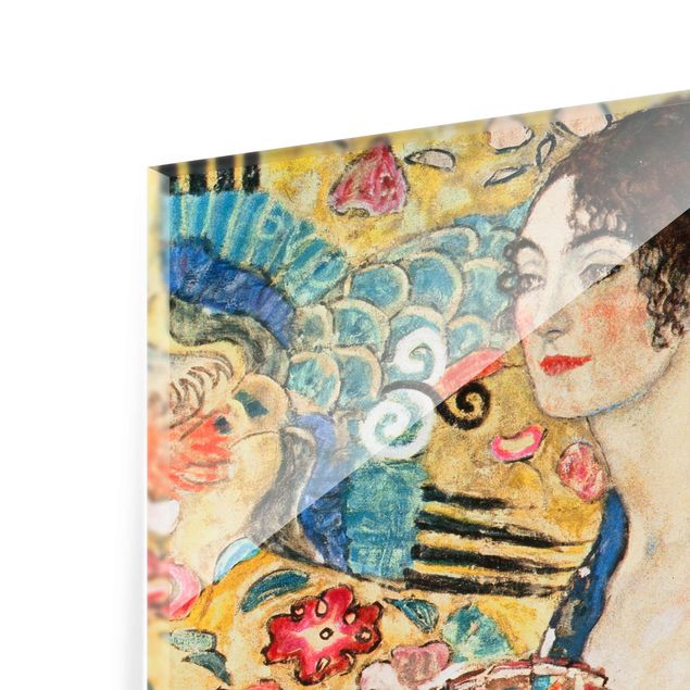 Prints portrait Gustav Klimt - Lady With Fan