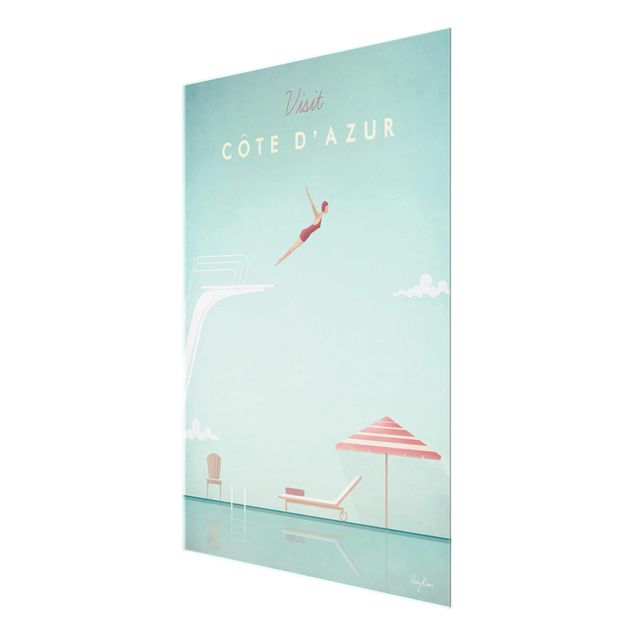Architectural prints Travel Poster - Côte D'Azur