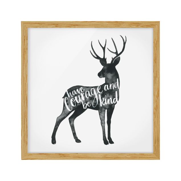 Framed quotes Animals With Wisdom - Hirsch
