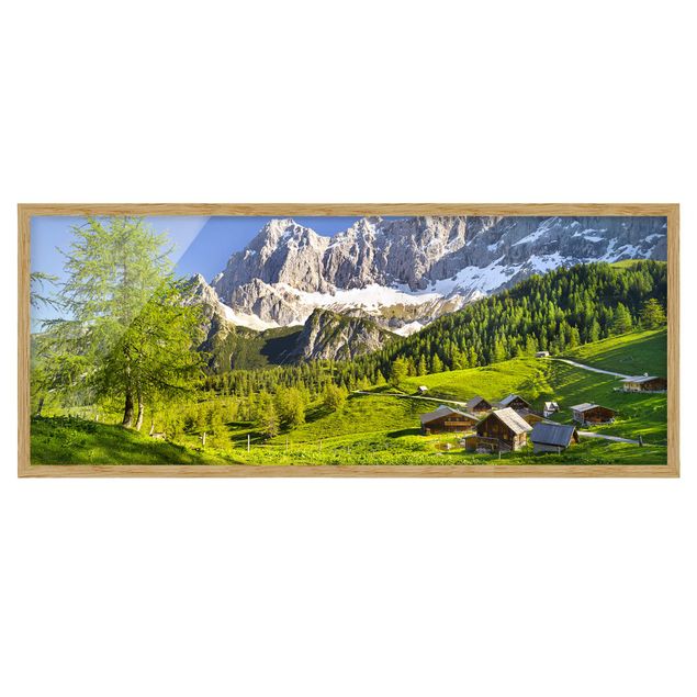 Trees on canvas Styria Alpine Meadow
