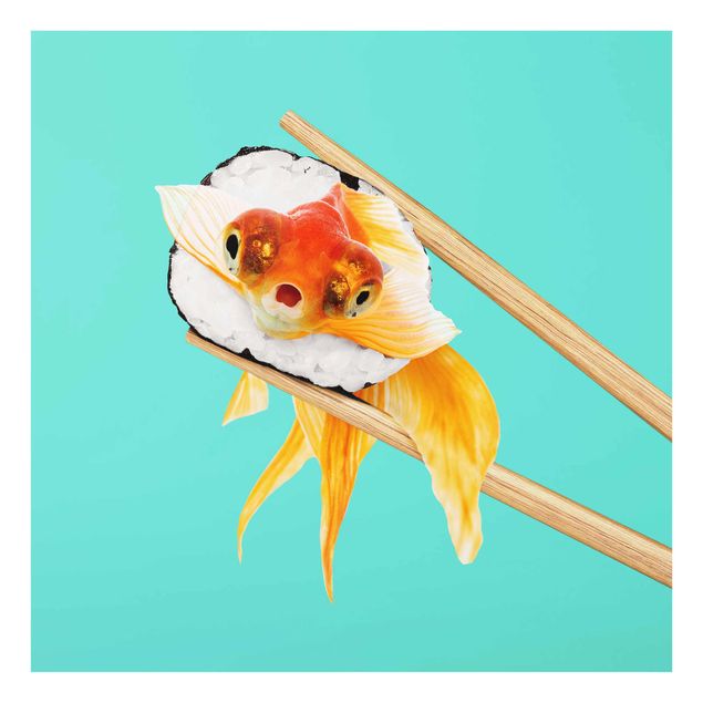 Art posters Sushi With Goldfish