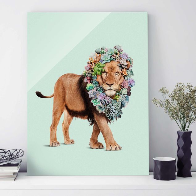 Jonas Loose Lion With Succulents