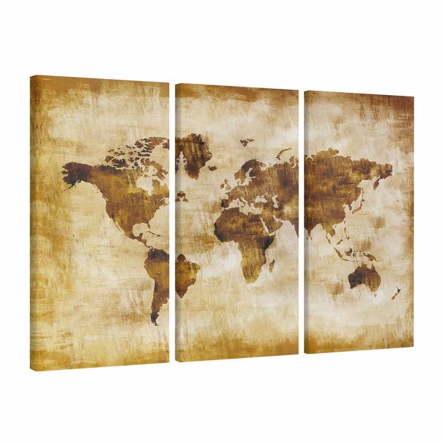 Canvas maps Map of the world