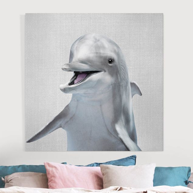 Canvas prints fishes Dolphin Diddi