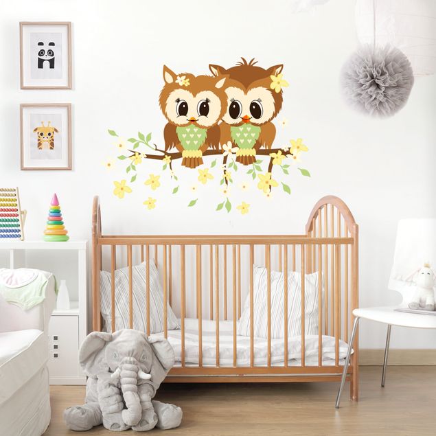 Wall stickers owl Spring is here