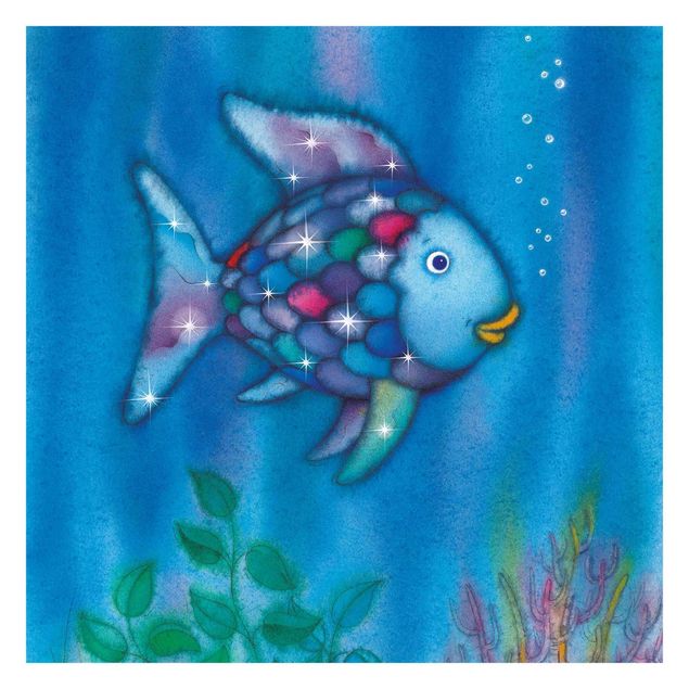 blue wall mural The Rainbow Fish - Alone In The Vast Ocean