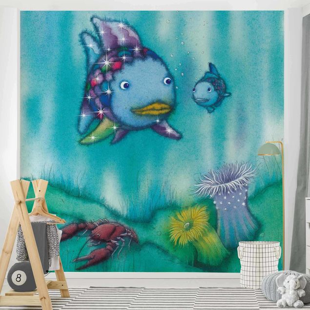 Modern wallpaper designs The Rainbow Fish - Two Fish Friends Out And About