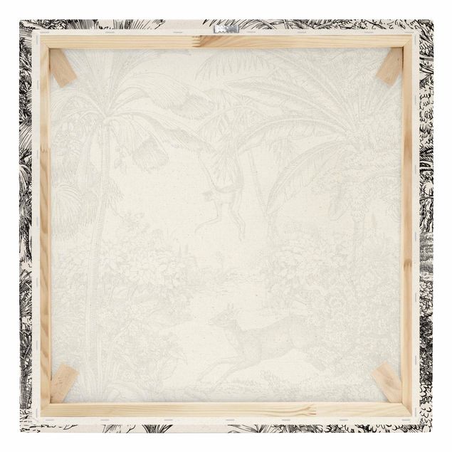 Prints Detailed Drawing Of Jungle