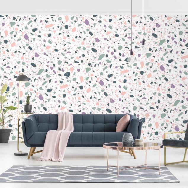 Geometric shapes wallpaper Detailed Terazzo Pattern Agrigento