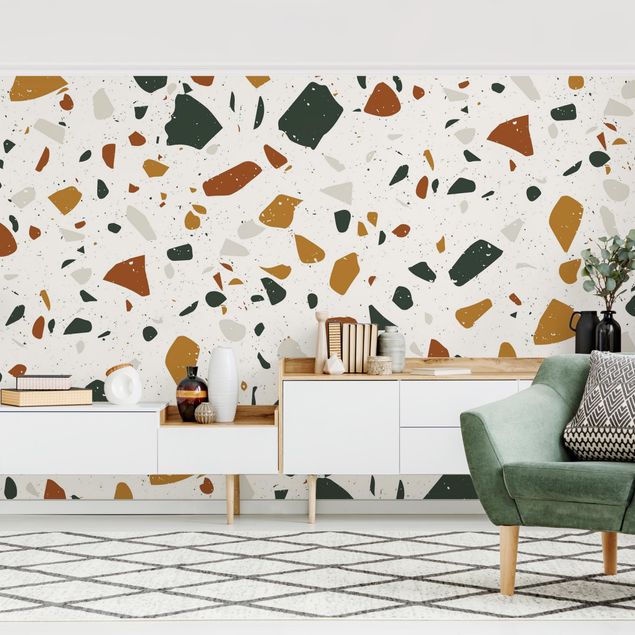 Wallpapers modern Detailed Terrazzo Pattern Leghorn