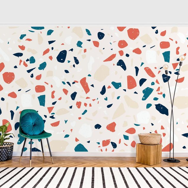Modern wallpaper designs Detailed Terrazzo Pattern Turin