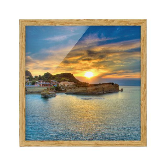 Beach prints Sunset Over Corfu
