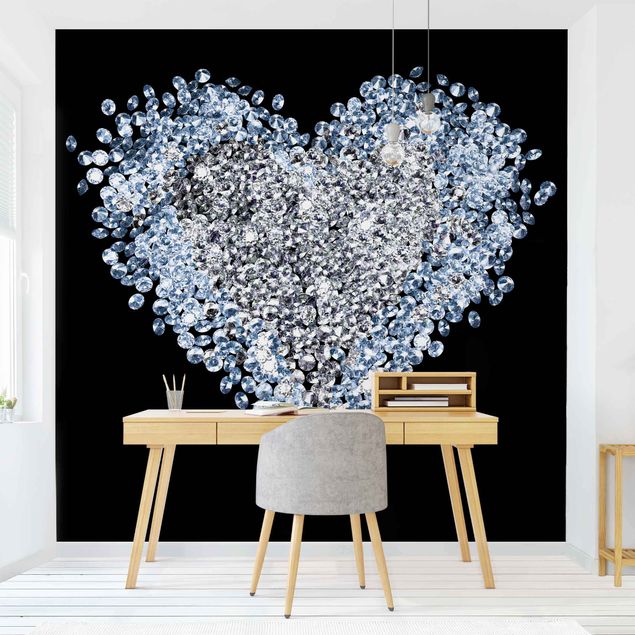 Contemporary wallpaper Diamond Heart