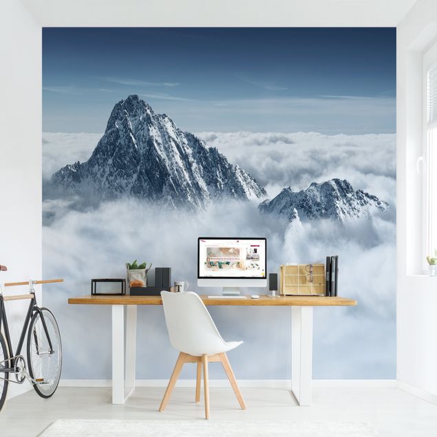 Modern wallpaper designs The Alps Above The Clouds