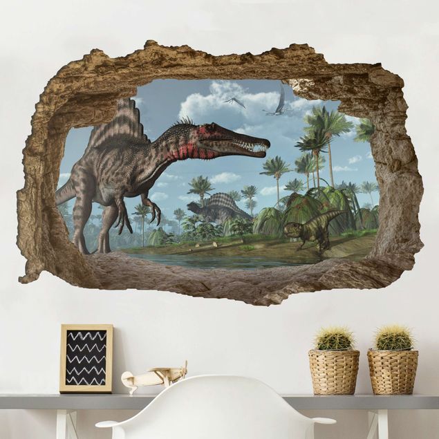 Nursery decoration Dinosaur landscape