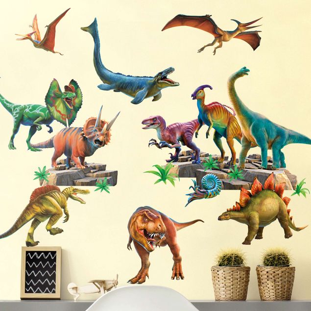 Dino wall stickers Dinosaur Mega Set