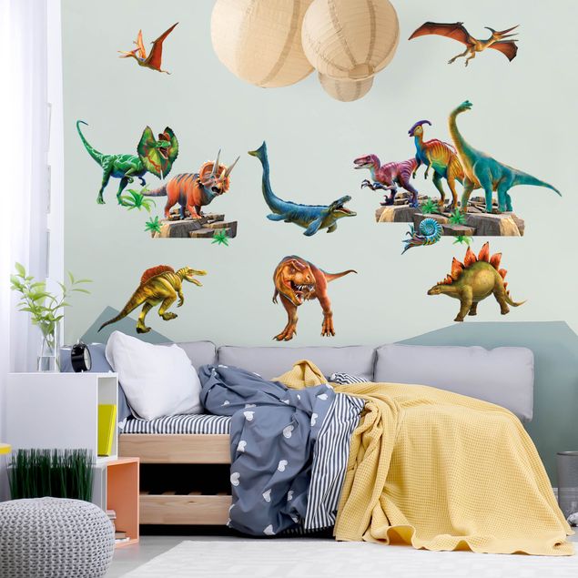 Animal print wall stickers Dinosaur Mega Set