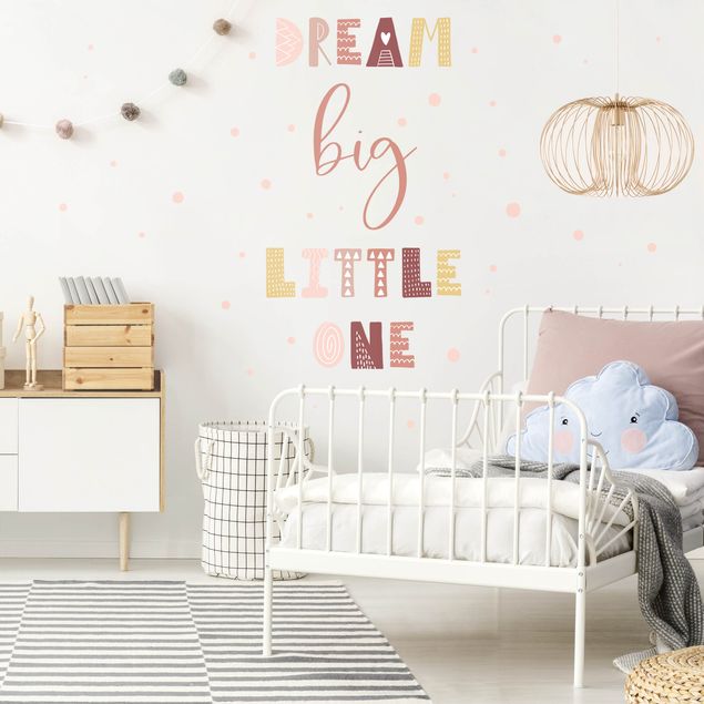 Wall stickers Dream Big Little One Light Pink