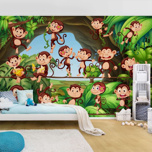 Wallpapers modern Jungle Monkeys
