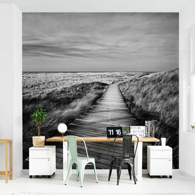 Wallpapers black and white Dune Path On Sylt II
