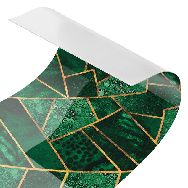 Adhesive films Dark Emerald With Gold II