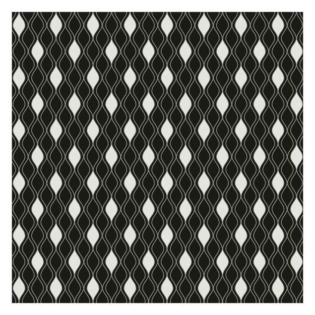 Self adhesive wallpapers Dark Retro Pattern With Glistening Drops