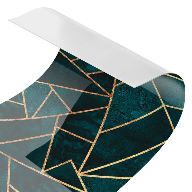 Adhesive films Dark Turquoise With Gold II