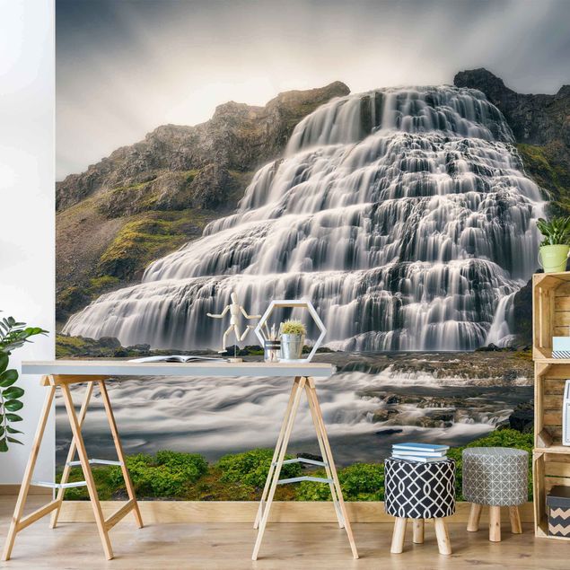 Wallpapers mountain Dynjandi Waterfall