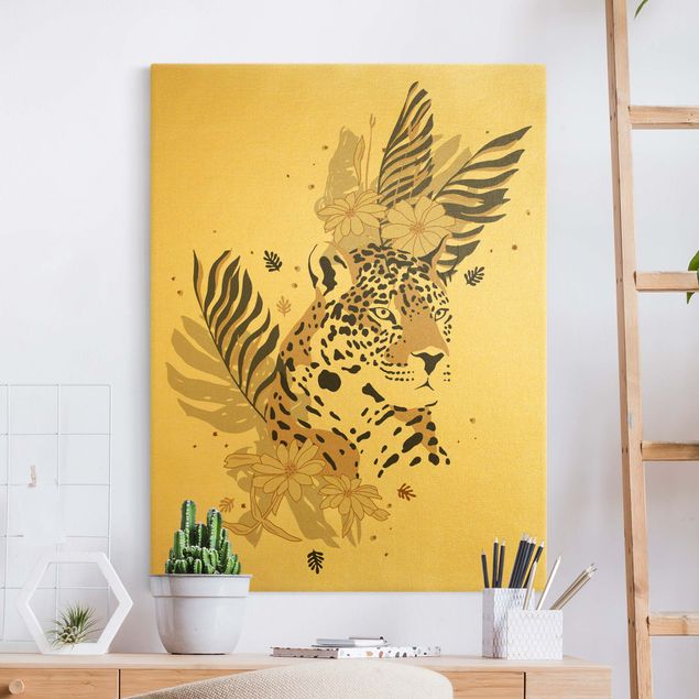 Animal wall art Safari Animals - Portrait Leopard