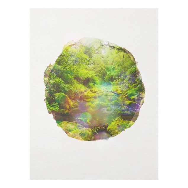 Tree print WaterColours - Bay Of Plenty