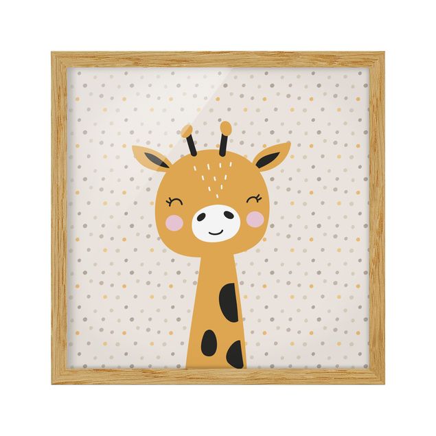 Child wall art Baby Giraffe