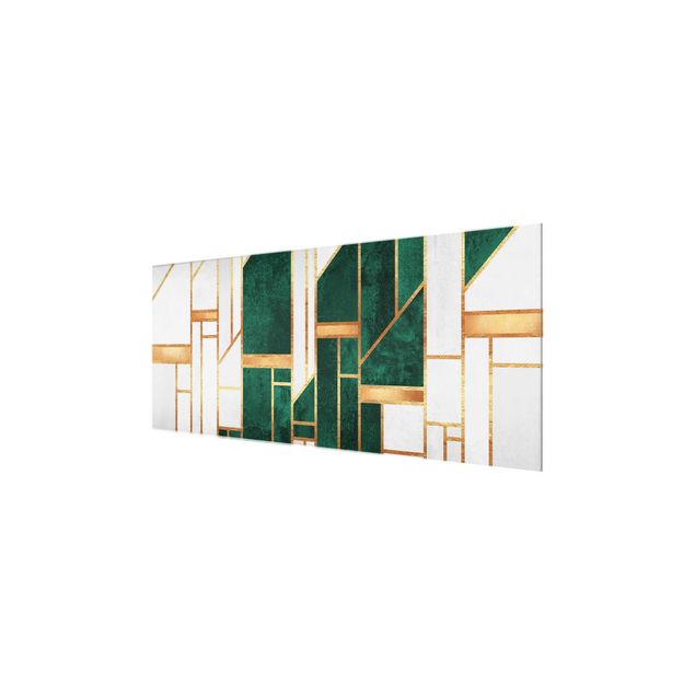 Elisabeth Fredriksson poster Emerald And gold Geometry