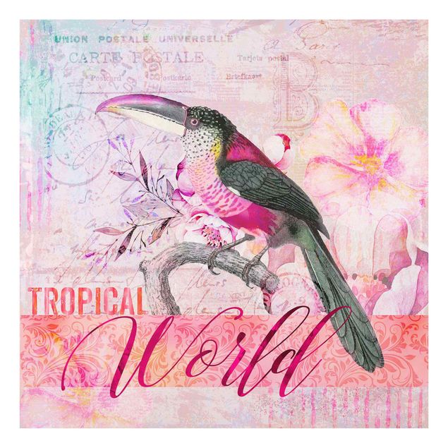 Andrea Haase Vintage Collage - Tropical World Tucan