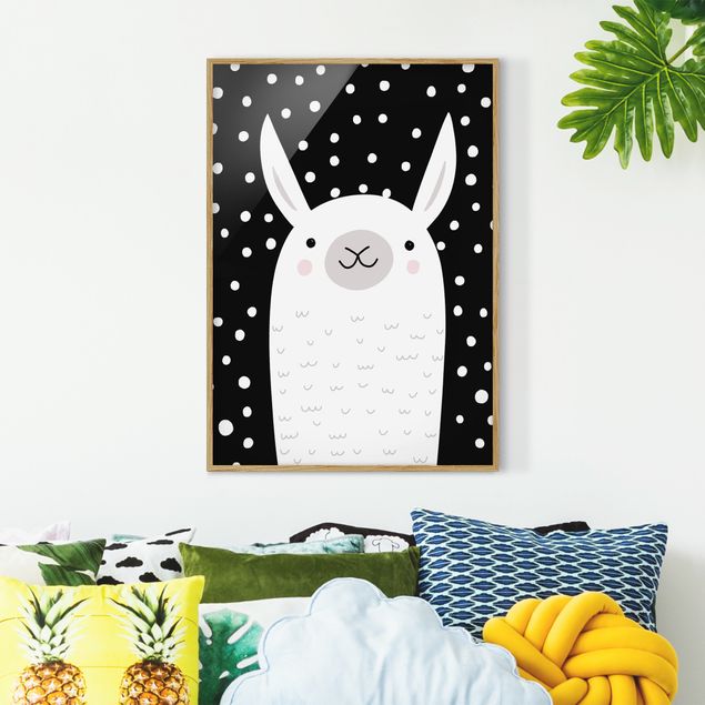 Kids room decor Zoo With Patterns - Lama